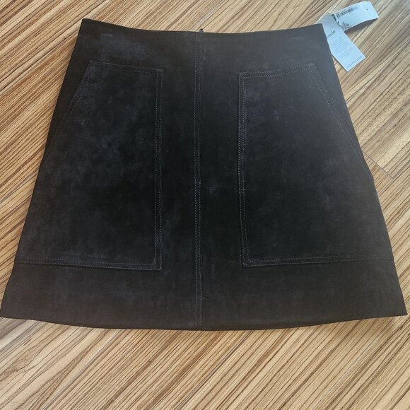 [NWT] ICONE Suede A-Line Mini Skirt - Picture 2 of 7